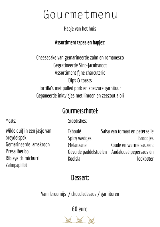 Gourmetmenu Gourmetmenu