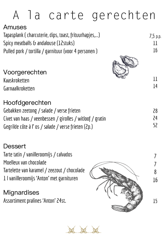A la carte A la carte